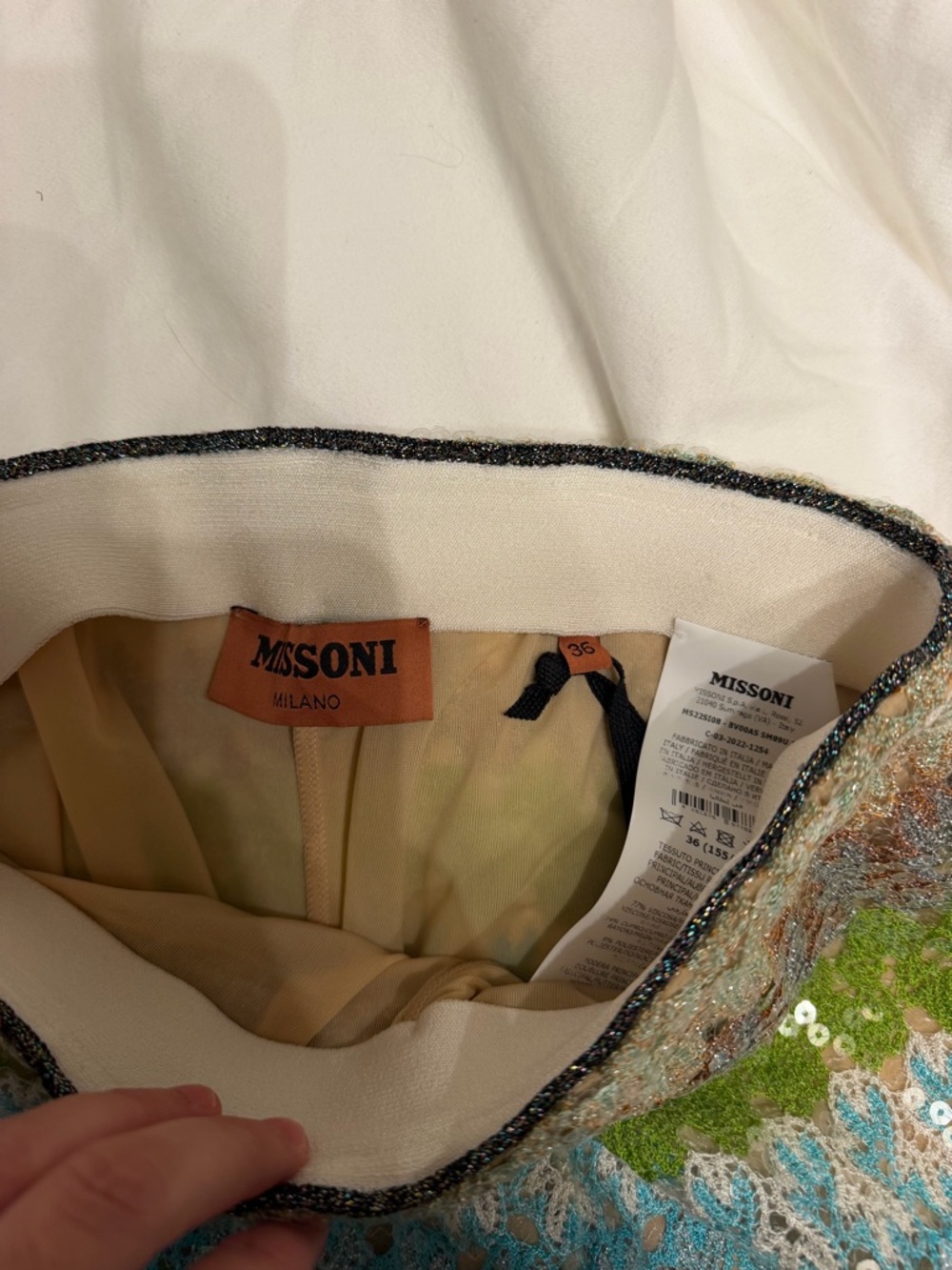Missoni Multicolor Sequined Crochet Pants - Picture 3 of 6